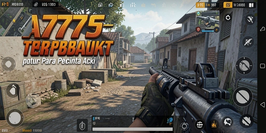 Gameplay mendebarkan di A7777 dengan pertempuran FPS intens.