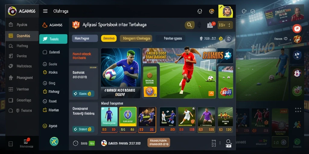 Tampilan utama AGAM66 dengan fitur taruhan olahraga yang menarik.