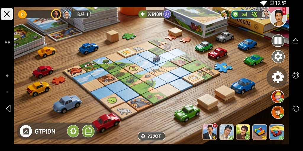 Tampilan menarik dari gameplay GTPIDN dengan berbagai puzzle yang menantang.