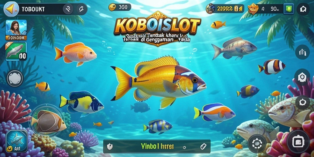Menampilkan aksi seru dalam gameplay Tembak Ikan.