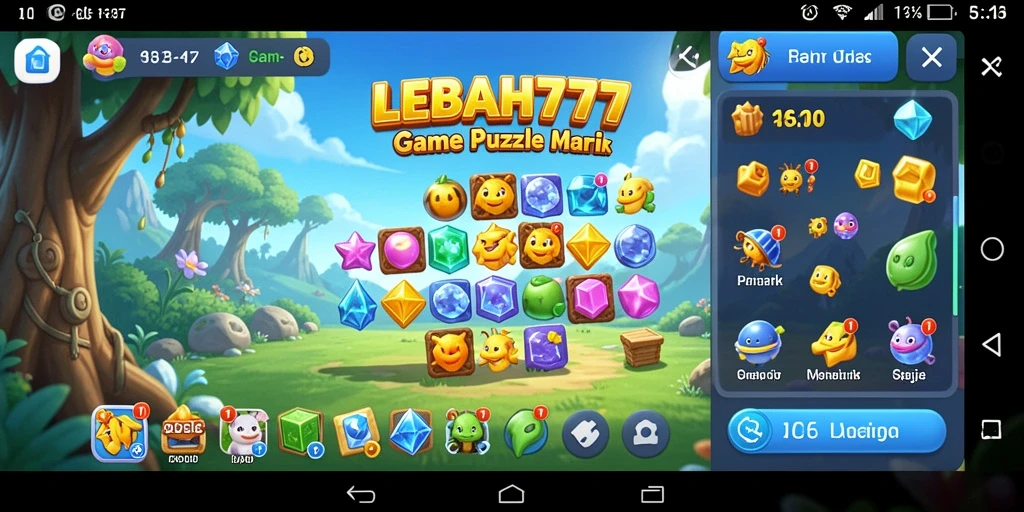 Tampilan gameplay LEBAH777 yang menantang dan penuh warna.