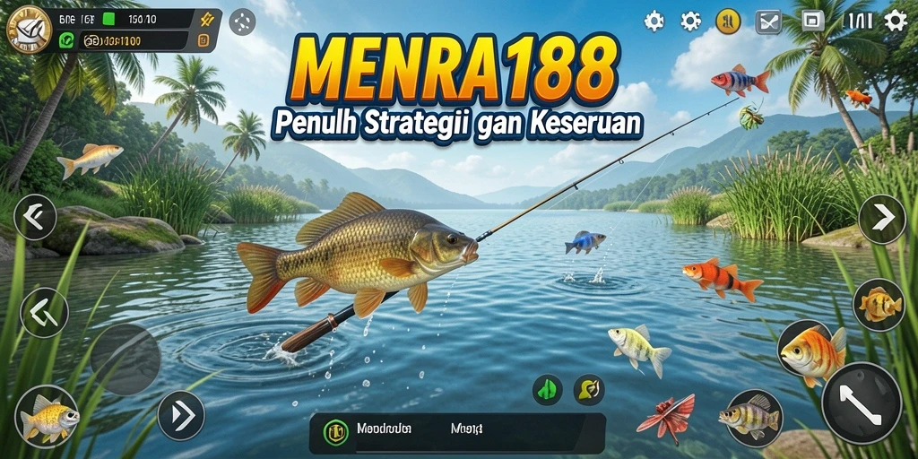 Gameplay seru memancing ikan di MENARA188.