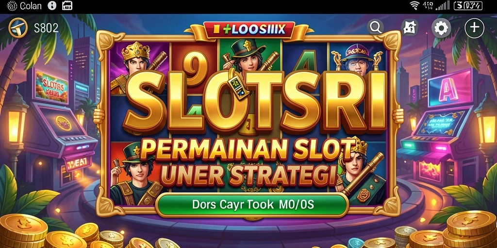 Gameplay seru SLOTSRI dengan berbagai tema slot.