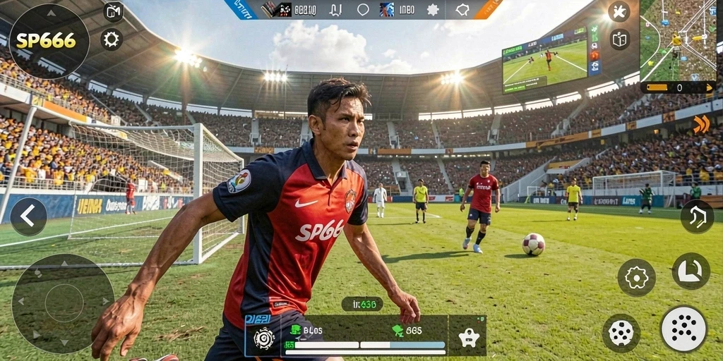 Tampilan dinamis dalam permainan olahraga SP666 yang penuh aksi.